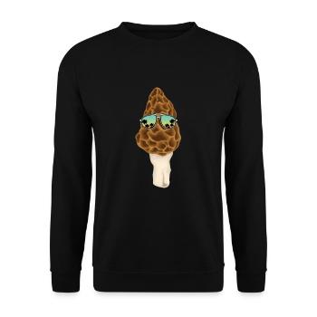 Morel Sunglasses - Unisex Sweatshirt - black - Front - Alina (178cm) & Michal (187cm)