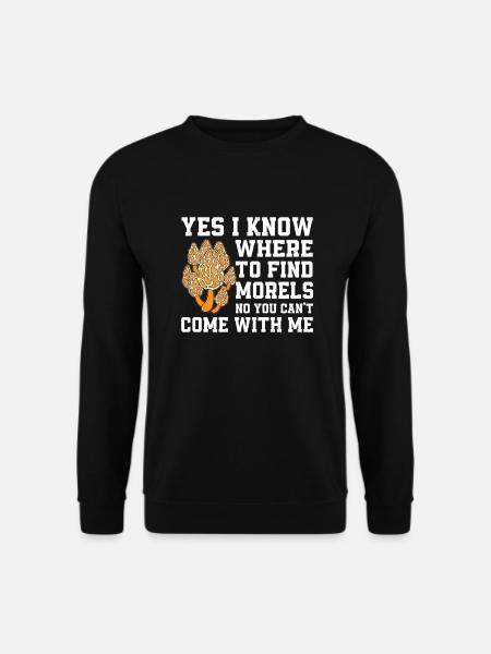 Morels Mushroom Picker - Unisex Sweatshirt - black