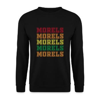 Morilles - Sweat-shirt Unisexe - noir - Devant - Alina (178cm) & Michal (187cm)