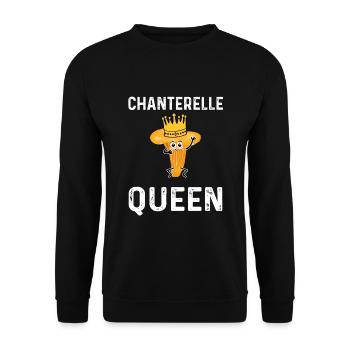 Chanterelle Reine - Sweat-shirt Unisexe - noir - Devant - Alina (178cm) & Michal (187cm)