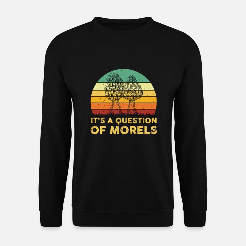 Morcheln Geschenk - Unisex Pullover - Schwarz