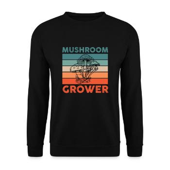 Producteurs de champignons - Sweat-shirt Unisexe - noir - Devant - Alina (178cm) & Michal (187cm)