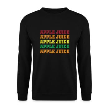 Apple juice - Unisex Sweatshirt - black - Front - Alina (178cm) & Michal (187cm)