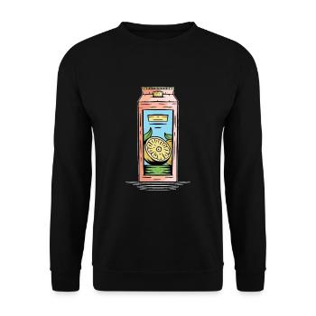 Orange juice - Unisex Sweatshirt - black - Front - Alina (178cm) & Michal (187cm)