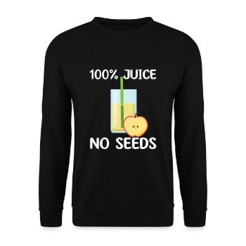 Apple juice - Unisex Sweatshirt - black - Front - Alina (178cm) & Michal (187cm)