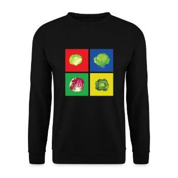 Cabbage - Unisex Sweatshirt - black - Front - Alina (178cm) & Michal (187cm)
