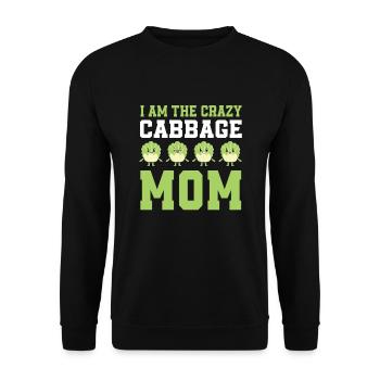 Cabbage Whisperer - Unisex Sweatshirt - black - Front - Alina (178cm) & Michal (187cm)