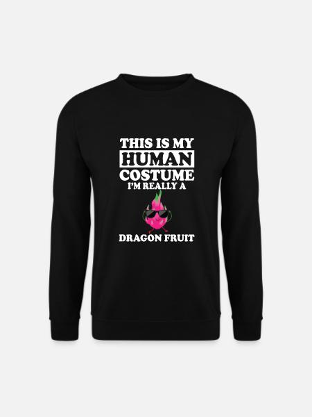 Dragon Fruit Saying - Unisex Sweatshirt - black