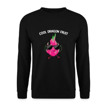 Cool dragon fruit - Unisex Sweatshirt - black - Front - Alina (178cm) & Michal (187cm)