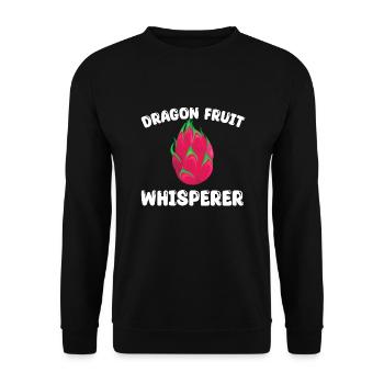 Dragon Fruit Whisperer - Unisex Sweatshirt - black - Front - Alina (178cm) & Michal (187cm)
