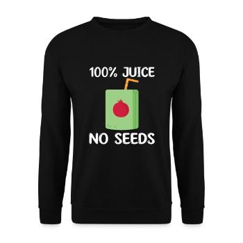 Pomegranate Juice - Unisex Sweatshirt - black - Front - Alina (178cm) & Michal (187cm)