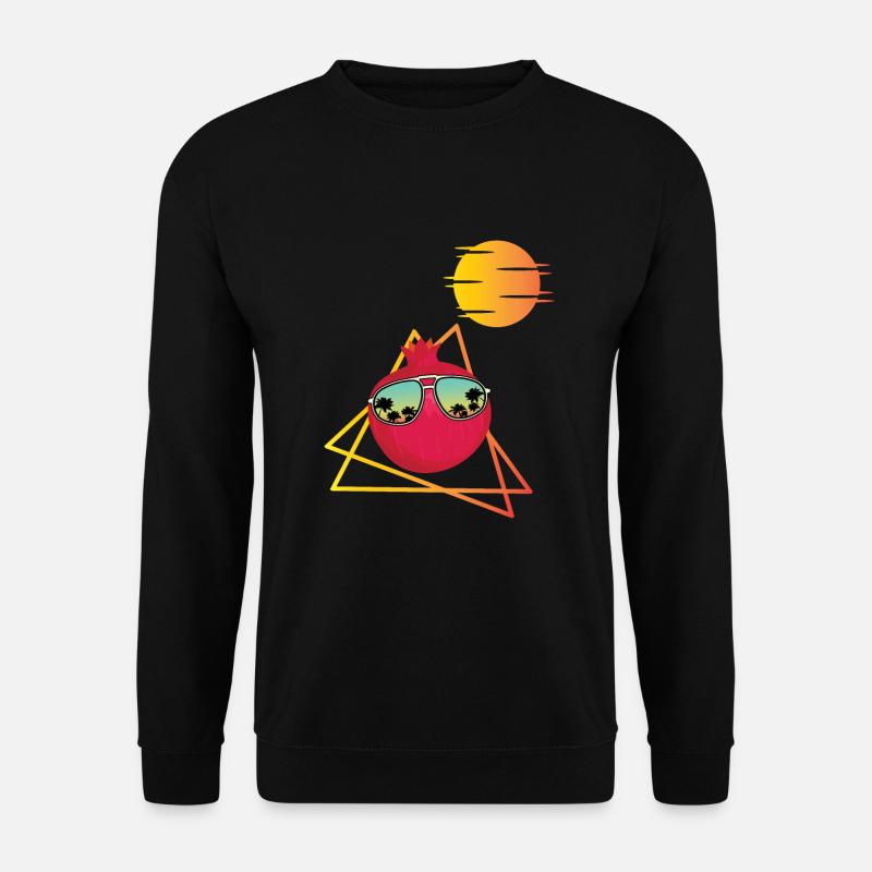 Granatapfel 80er Jahre - Unisex Pullover - Schwarz