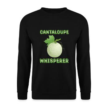 Cantaloupe Melon Whisperer - Unisex Sweatshirt - black - Front - Alina (178cm) & Michal (187cm)
