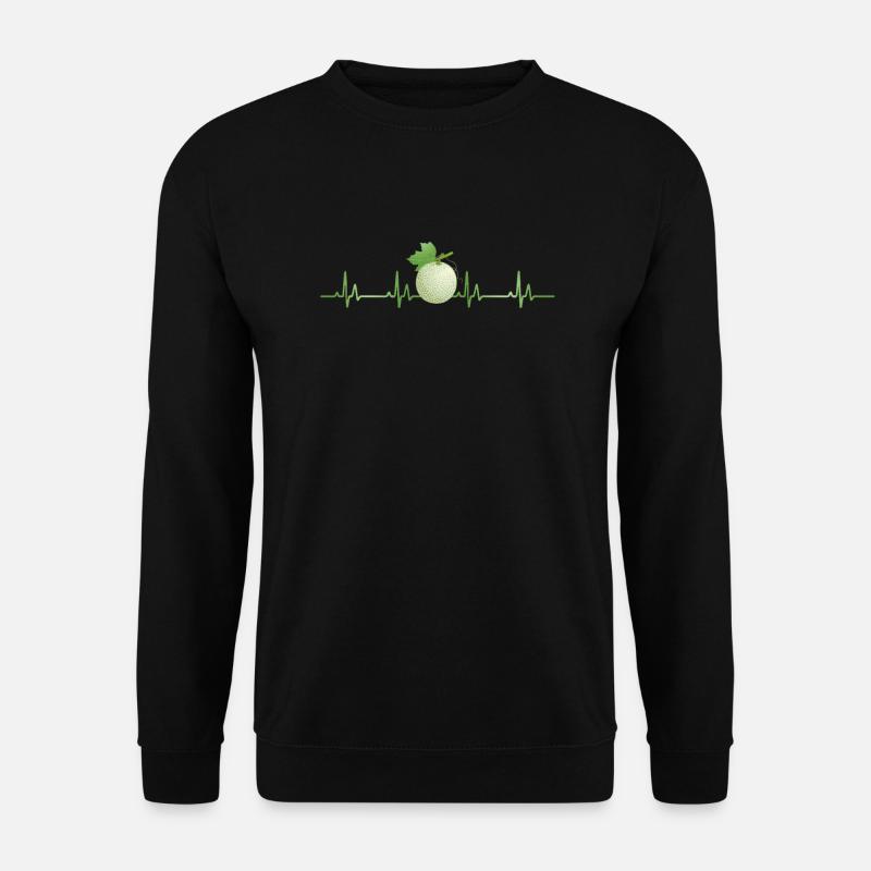 Cantaloupe melon heartbeat - Unisex Sweatshirt - black