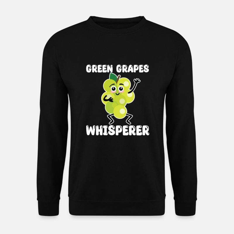 Green Grape Whisperer - Unisex Sweatshirt - black