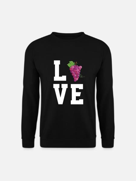 Love Red Grapes - Unisex Sweatshirt - black