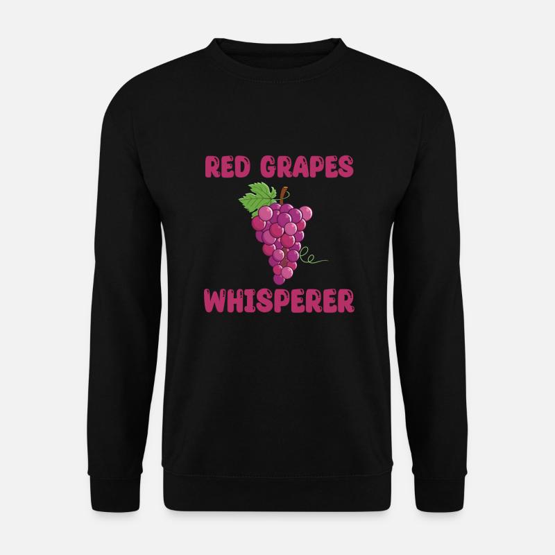 Rote Trauben Flüsterer - Unisex Pullover - Schwarz