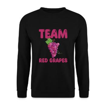 Équipe Raisins Rouges - Sweat-shirt Unisexe - noir - Devant - Alina (178cm) & Michal (187cm)