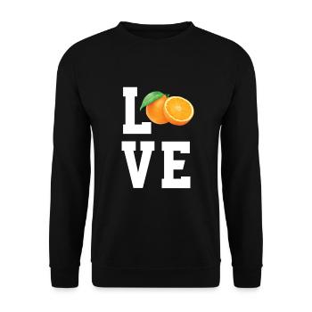 Dear Mandarins - Unisex Sweatshirt - black - Front - Alina (178cm) & Michal (187cm)
