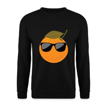 Cool Tangerine - Unisex Sweatshirt - black - Front - Alina (178cm) & Michal (187cm)