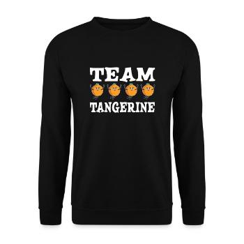 Mandarin - Unisex Sweatshirt - black - Front - Alina (178cm) & Michal (187cm)