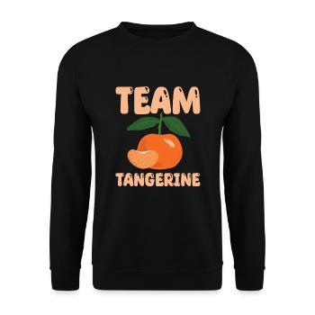Team Mandarin - Unisex Sweatshirt - black - Front - Alina (178cm) & Michal (187cm)
