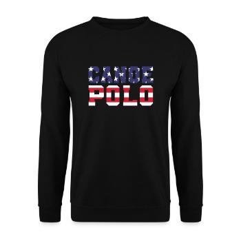 Kanupolo États-Unis - Sweat-shirt Unisexe - noir - Devant - Alina (178cm) & Michal (187cm)