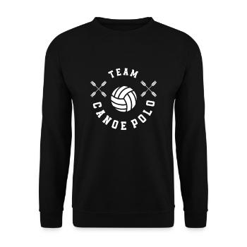 Team Kanupolo - Unisex Sweatshirt - black - Front - Alina (178cm) & Michal (187cm)
