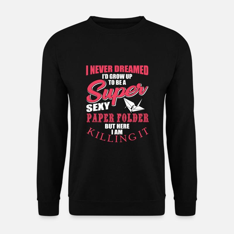 Paper Folding - Unisex Sweatshirt - black