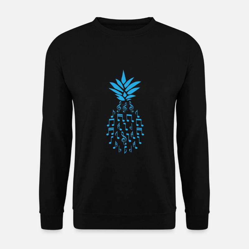 Pineapple Sheet Music Notes - Unisex Sweatshirt - black
