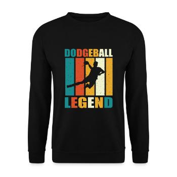 Légende du Dodgeball - Sweat-shirt Unisexe - noir - Devant - Alina (178cm) & Michal (187cm)
