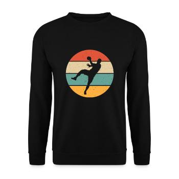Cadeau de joueur de Dodgeball - Sweat-shirt Unisexe - noir - Devant - Alina (178cm) & Michal (187cm)
