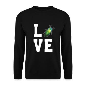 Dear magnificent beetles - Unisex Sweatshirt - black - Front - Alina (178cm) & Michal (187cm)