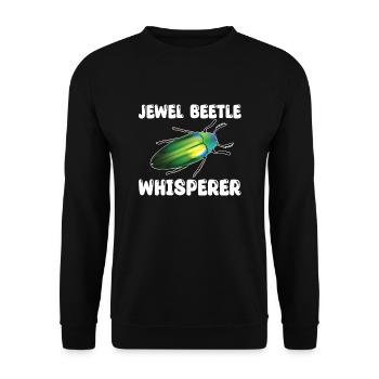 Magnificent Beetle Whisperer - Unisex Sweatshirt - black - Front - Alina (178cm) & Michal (187cm)