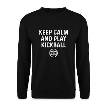 Dicton Kickball - Sweat-shirt Unisexe - noir - Devant - Alina (178cm) & Michal (187cm)