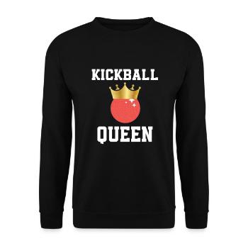 Kickball Queen T-Shirt - Sweat-shirt Unisexe - noir - Devant - Alina (178cm) & Michal (187cm)