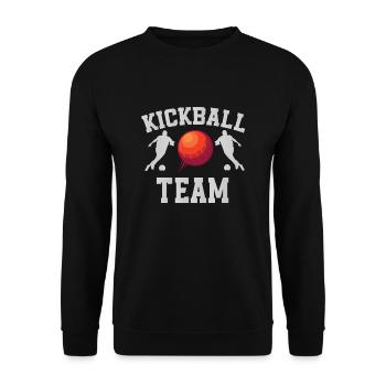 Équipe de Kickball - Sweat-shirt Unisexe - noir - Devant - Alina (178cm) & Michal (187cm)
