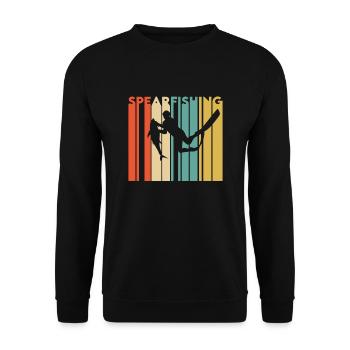 Speerfischen - Unisex Pullover - Schwarz - Vorne - Alina (178cm) & Michal (187cm)