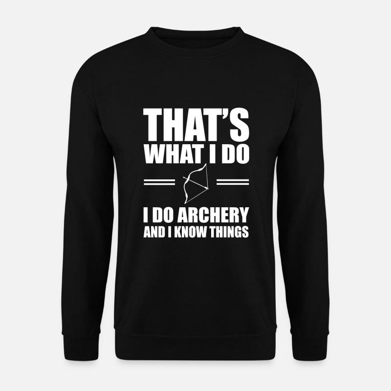 Bogenschiessen - Unisex Pullover - Schwarz