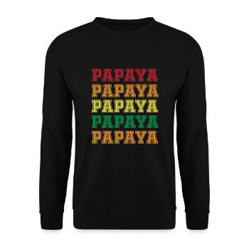 Papaya - Unisex Sweatshirt - black - Front - Alina (178cm) & Michal (187cm)