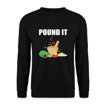 Papaya Salad - Unisex Sweatshirt - black - Front - Alina (178cm) & Michal (187cm)