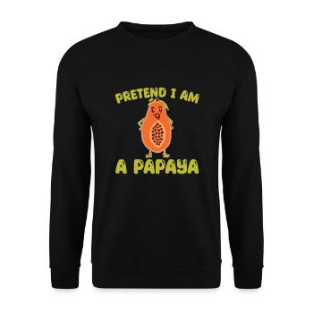 Papaya - Unisex Sweatshirt - black - Front - Alina (178cm) & Michal (187cm)