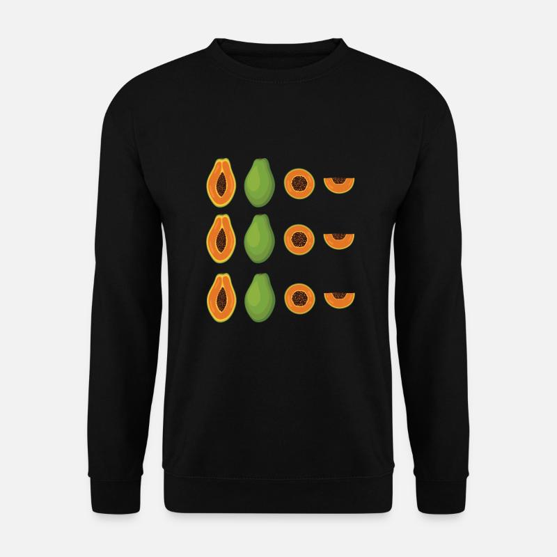 Papaya - Unisex Pullover - Schwarz