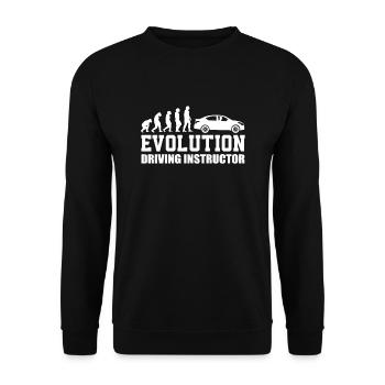 Fahrlehrer - Unisex Pullover - Schwarz - Vorne - Alina (178cm) & Michal (187cm)