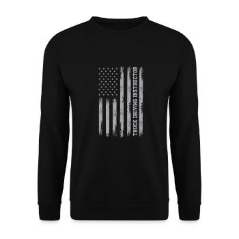 Instructeur de conduite de camions États-Unis - Sweat-shirt Unisexe - noir - Devant - Alina (178cm) & Michal (187cm)
