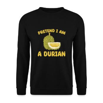 Durian - Unisex Sweatshirt - black - Front - Alina (178cm) & Michal (187cm)