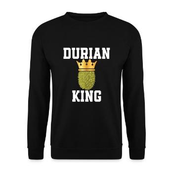 Durian King - Unisex Sweatshirt - black - Front - Alina (178cm) & Michal (187cm)