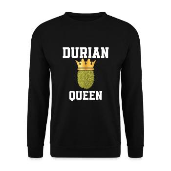 Durian Queen - Unisex Sweatshirt - black - Front - Alina (178cm) & Michal (187cm)