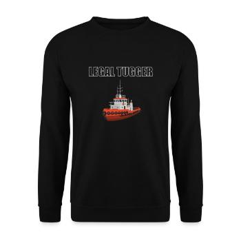 Schleppschiff - Unisex Pullover - Schwarz - Vorne - Alina (178cm) & Michal (187cm)