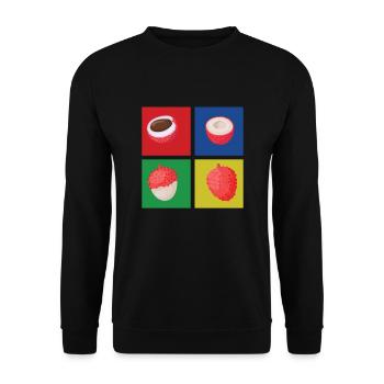 Lychee - Unisex Sweatshirt - black - Front - Alina (178cm) & Michal (187cm)
